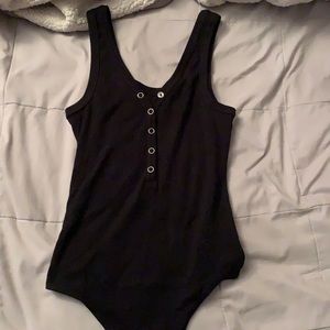 Black tank bodysuit